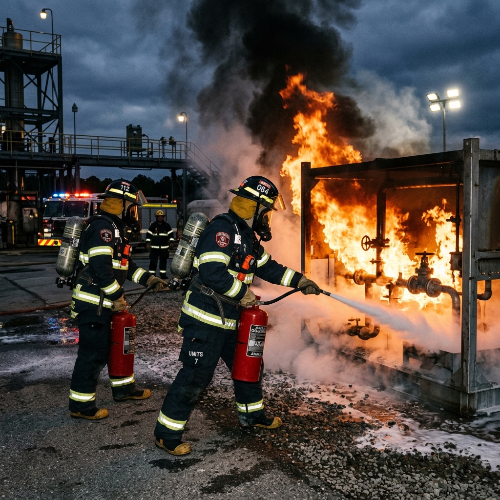 Entrenamiento contra incendios